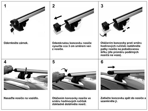 Μπάρες οροφής αλουμινίου ALU-PRO 135cm