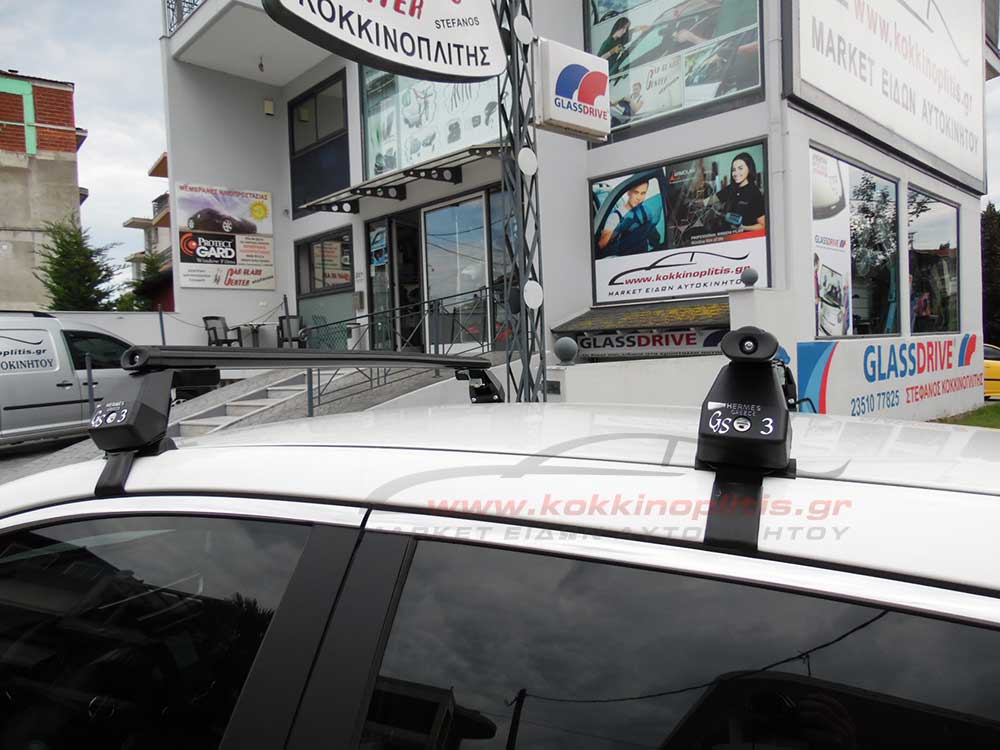 Μπάρες οροφής Hermes GS3 μαύρες για Nissan Qashqai (J11)