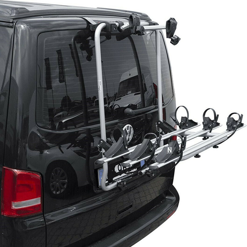 Βάση ποδηλάτων πορτ μπαγκάζ Menabo SHADOW για VW Transporter T5 (3 ποδηλάτων ή Fat Bikes)