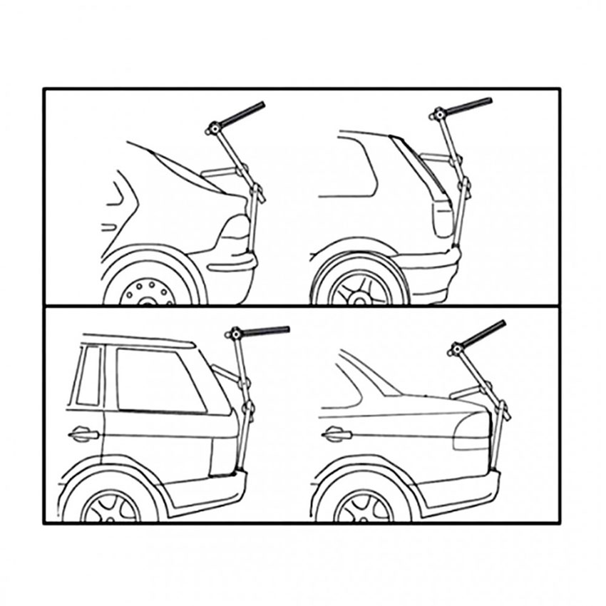 Βάση ποδηλάτων πορτ μπαγκάζ Menabo STAND UP (2 ποδηλάτων)