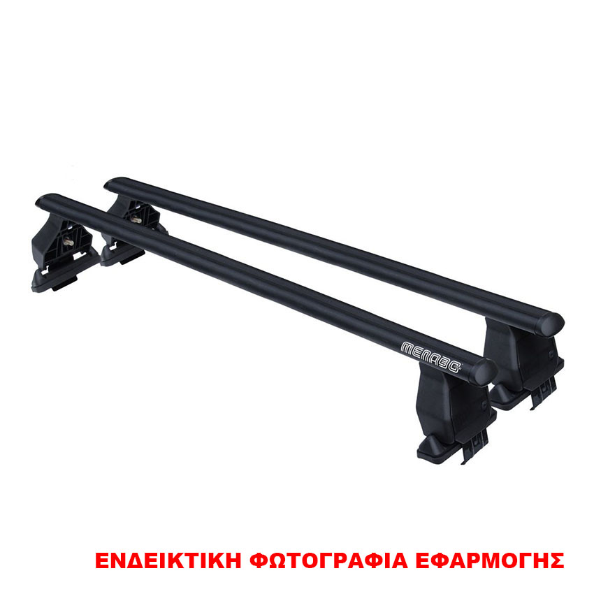 Μπάρες οροφής μαύρες Menabo Tema Fe3 150cm 2τμχ