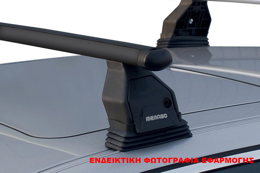 Μπάρες οροφής μαύρες Menabo Tema Fe3 150cm 2τμχ