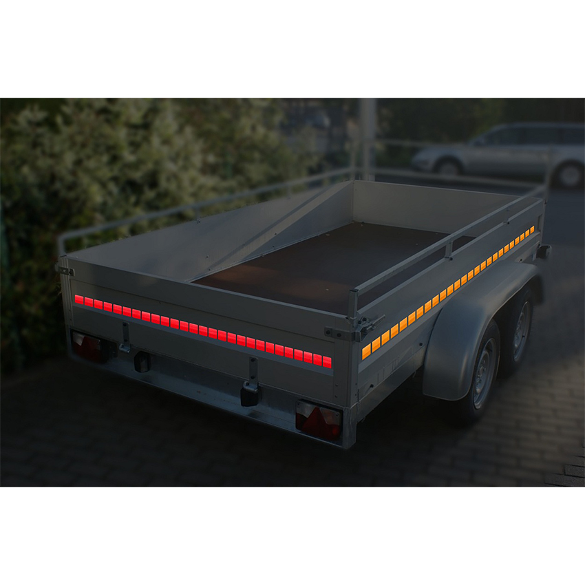 Αντανακλαστική αυτοκόλλητη ταινία κίτρινη διακεκομμένη 1m x 5cm