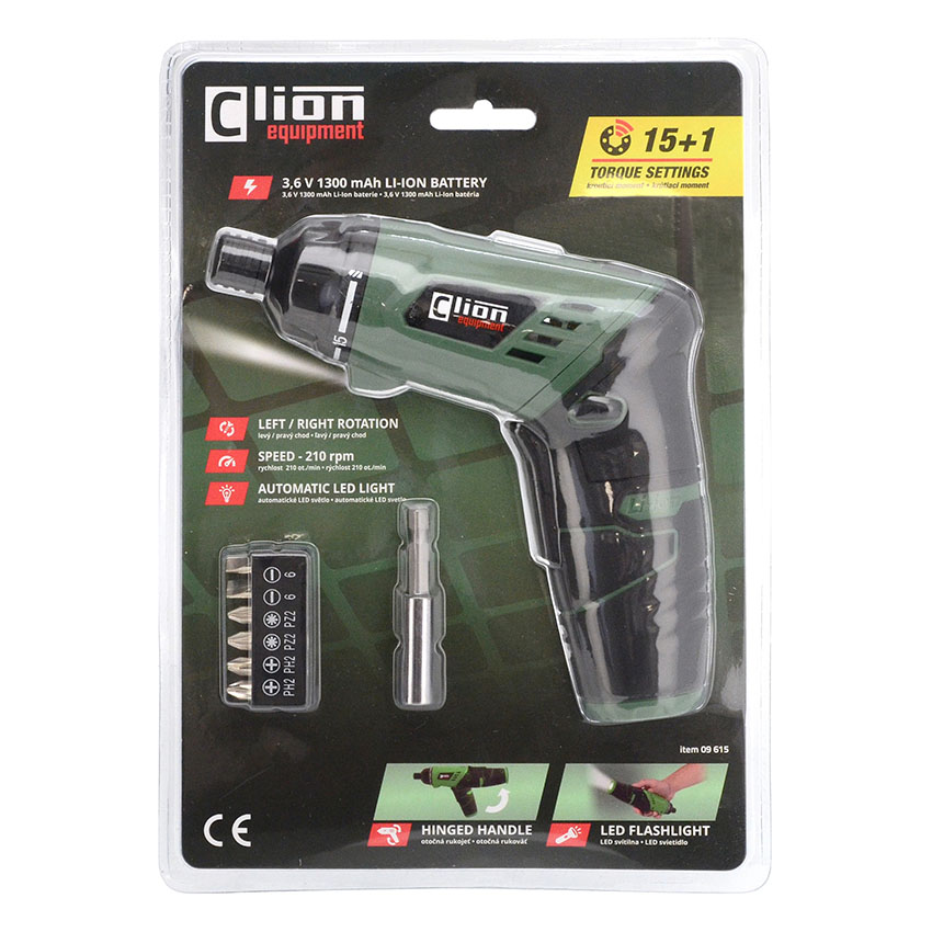 Επαναφορτιζόμενο κατσαβίδι C-LION 3,6V Li-ion