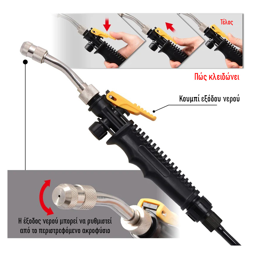 Δοχείο ψεκασμού υψηλής πίεσης ασύρματο 19Lt ψεκαστήρα