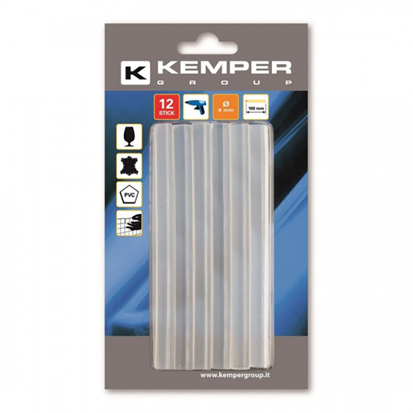 Ράβδοι θερμοκόλλησης 8mm x 10cm Kemper