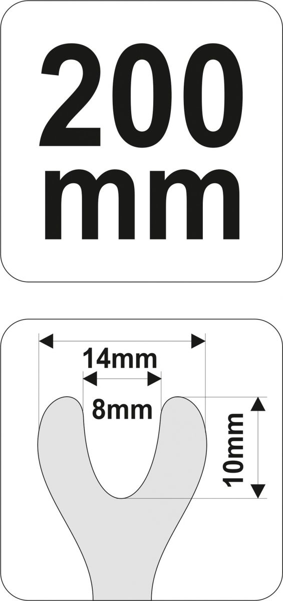 Διχαλάκι αφαίρεσης ταπετσαρίας Yato 14x200mm